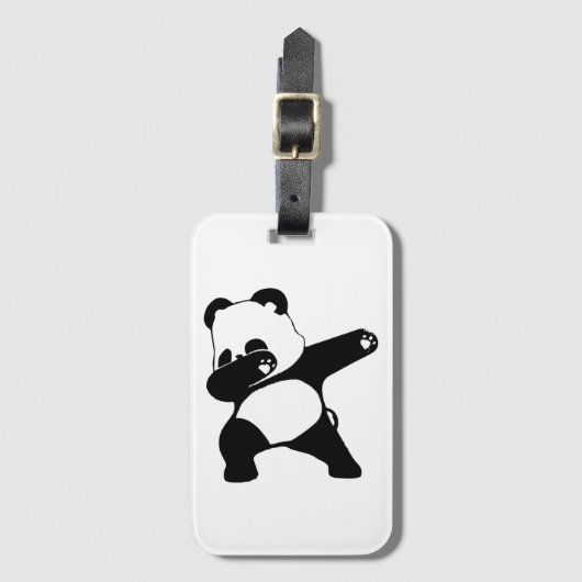 Dabbing Panda Bagagelabel (Voorkant (verticaal))