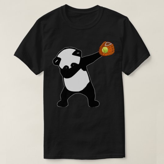 Dabbing Panda Beer Softball Baseball Glove Sport P T-shirt (Design voorkant)