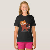 Dabbing Panda - Cute Kawaii Dabbing Red Panda Gift T-shirt (Voorkant volledig)