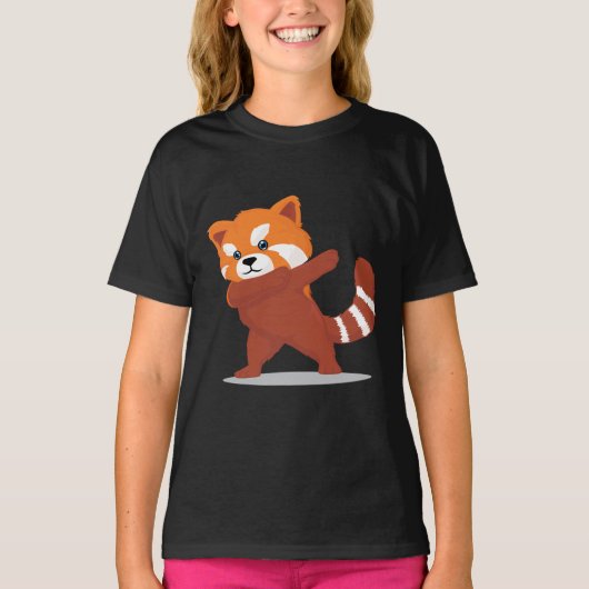 Dabbing Panda - Cute Kawaii Dabbing Red Panda Gift T-shirt (Voorkant)