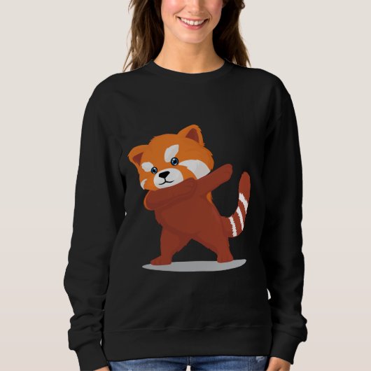 Dabbing Panda - Cute Kawaii Dabbing Red Panda Gift Trui (Voorkant)