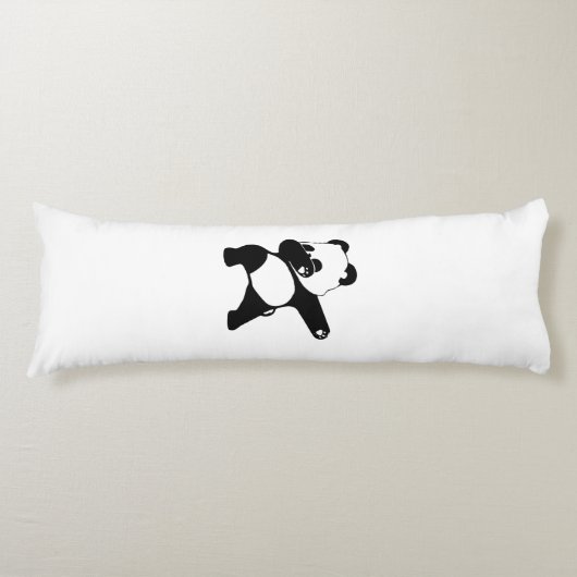 Dabbing Panda, Funny Panda dab dans Lichaamskussen (Voorkant)