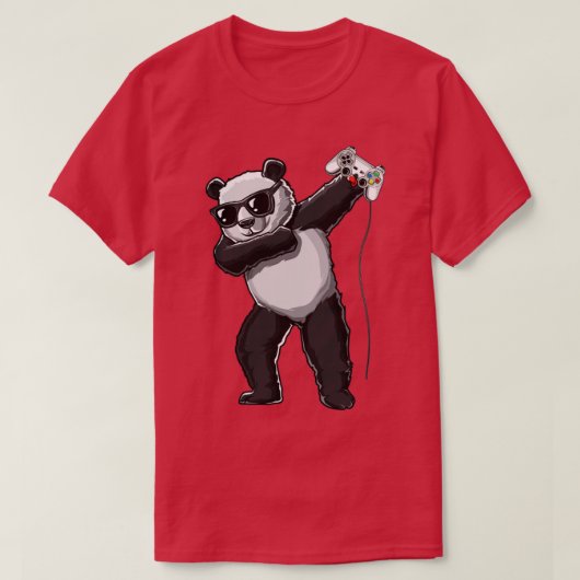 Dabbing panda gamer grappige videogame game-minnaa t-shirt (Design voorkant)