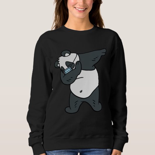 Dabbing Panda Gezichtsmasker Panda Trui (Voorkant)