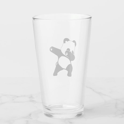 Dabbing Panda Glas (Achterkant)