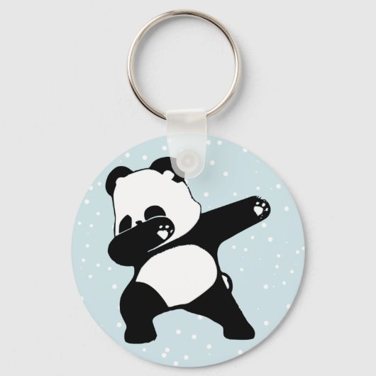 Dabbing Panda, , Grappige Panda dab dans Sleutelhanger (Voorkant)