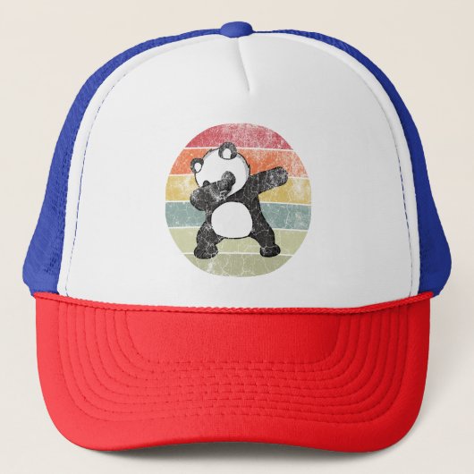 Dabbing Panda, Grappige Panda Dab Dans Trucker Pet (Voorkant)