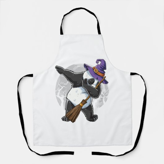 Dabbing Panda Halloween Shirten, Halloween 2021 Schort (Voorkant)