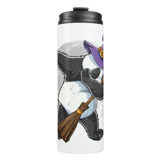 Dabbing Panda Halloween Shirten, Halloween 2021 Thermosbeker (Voorkant)