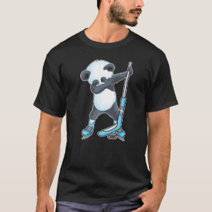 Dabbing panda Ice Hockey panda Kinder Jongens grap T-shirt