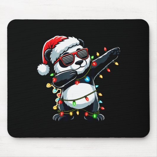 Dabbing Panda Kerstmis Voor Kinderen Jongens Meisj Muismat (Voorkant)