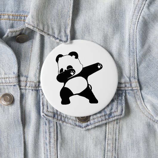 Dabbing Panda Ronde Button 4,0 Cm (In situ)