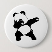 Dabbing Panda Ronde Button 4,0 Cm (Voorkant)