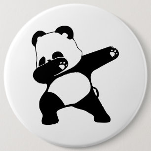 Dabbing Panda  Ronde Button 6,0 Cm