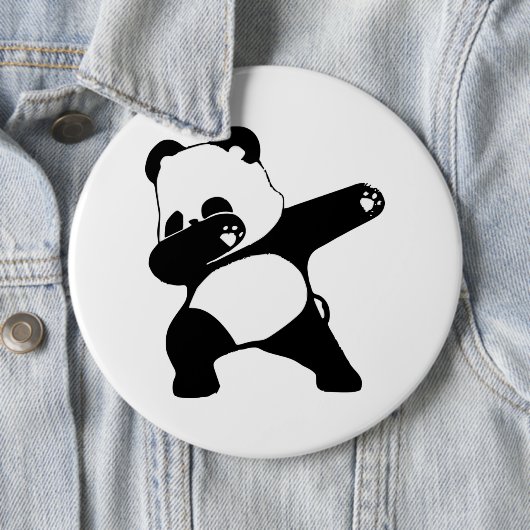 Dabbing Panda Ronde Button 6,0 Cm (In situ)