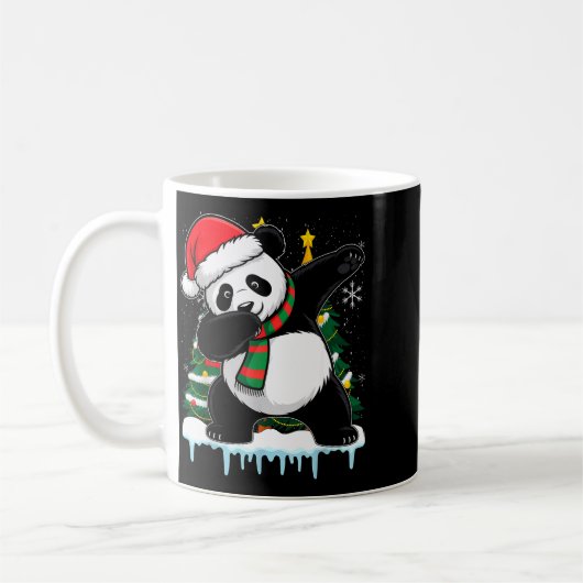 Dabbing Panda Santa Christmas Kids Boys Men Xmas B Koffiemok (Links)