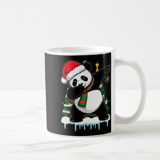 Dabbing Panda Santa Christmas Kids Boys Men Xmas B Koffiemok (Rechts)