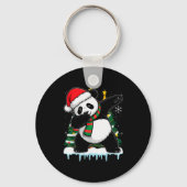 Dabbing Panda Santa Christmas Kids Boys Men Xmas B Sleutelhanger (Voorkant)