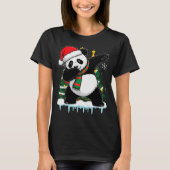 Dabbing Panda Santa Christmas Kids Boys Men Xmas B T-shirt (Voorkant)