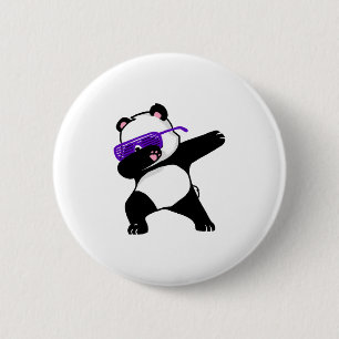 Dabbing Panda t shirt Cute Funny kinder volwassene Ronde Button 5,7 Cm