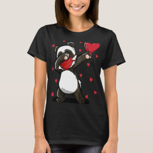 Dabbing Panda Wears Face Mask Gifts for Valentijn" T-shirt