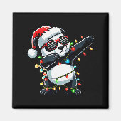 Dabbing Panda Xmas For Kids Boys Girl Panda Lover  Magneet (Voorkant)