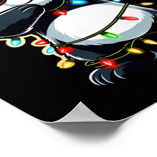 Dabbing Panda Xmas For Kids Boys Girl Panda Lover  Poster (Hoek)