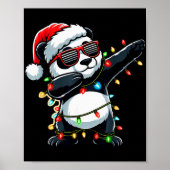 Dabbing Panda Xmas For Kids Boys Girl Panda Lover  Poster (Voorkant)