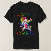 Dabbing PARAEDUCATOR Crew Unicorn Tshirt 1e dag (Design voorkant)