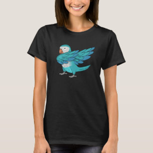 Dabbing Parrot I Blue Monk Paraket Quaker T-shirt