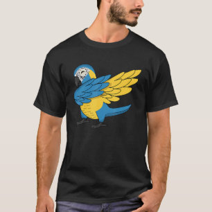 Dabbing Parrot I Blue-troebel Macaw T-shirt