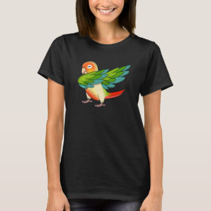 Dabbing Parrot I Green Cheek Pineapple Conure T-shirt