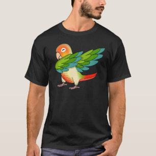 Dabbing Parrot I Green Cheek Pineapple Conure T-shirt