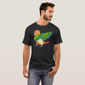 Dabbing Parrot I Green Cheek Pineapple Conure T-shirt (Voorkant volledig)