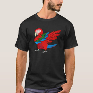 Dabbing Parrot I Green winging Macaw T-shirt