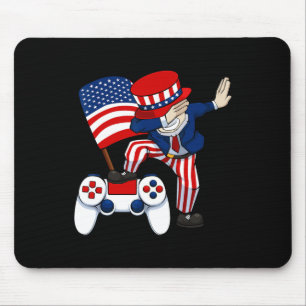 Dabbing Patriotic Gamer 4 juli video game Con Muismat