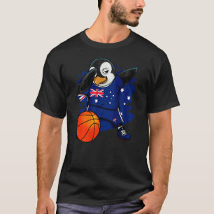 Dabbing Penguin Australia Basketball Fans Jersey B T-shirt