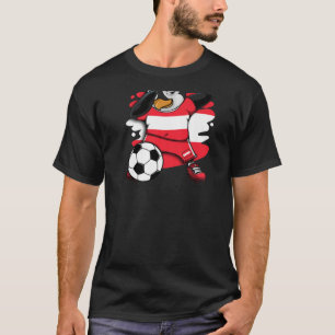 Dabbing Penguin Austria Soccer Fans Jersey Footbal T-shirt