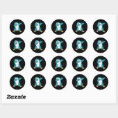 Dabbing Penguin Christmas Dabs Fun Dab Wintermeme Ronde Sticker (Vel)