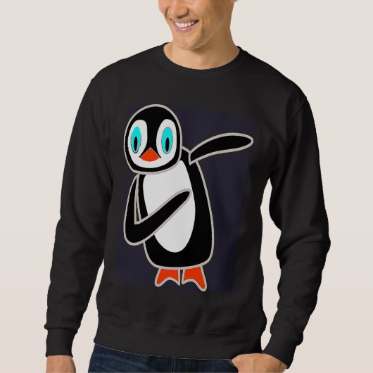 Dabbing Penguin Cool Penguin Dab Dance Dancing Cut Trui (Voorkant)