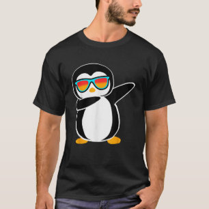 Dabbing Penguin Cute Animal Birthday Party Gift T-shirt