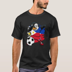 Dabbing Penguin Filipijnen Voetbal Jersey Fla T-shirt