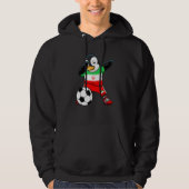 Dabbing Penguin Iran Soccer Fans Jersey Football S Hoodie (Voorkant)