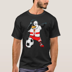 Dabbing Penguin Northern Ireland Soccer Fans Jerse T-shirt