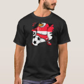 Dabbing Penguin Singapore Soccer Fans Jersey Footb T-shirt (Voorkant)