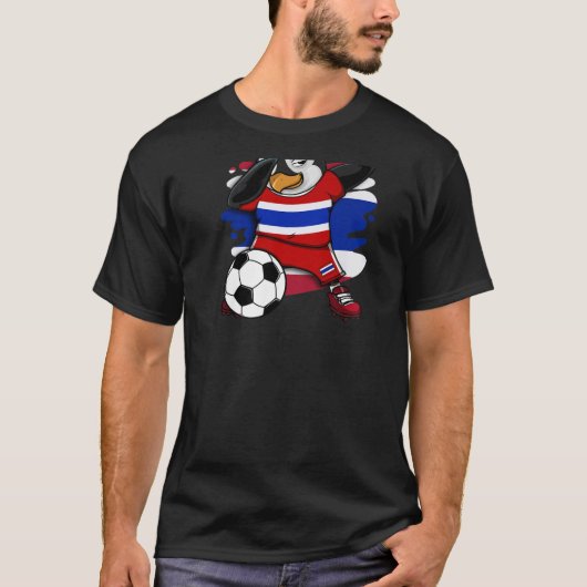 Dabbing Penguin Thailand Voetbal T-shirt (Voorkant)
