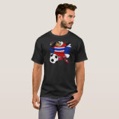 Dabbing Penguin Thailand Voetbal T-shirt (Voorkant volledig)