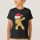 Dabbing peperkoek Grappig Kerstmisdans T-shirt (Voorkant)