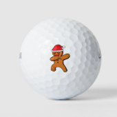 Dabbing peperkoek man bakken kerst santa cla golfballen (Voorkant)