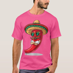 Dabbing Pepper Cinco de Mayo Mexicaanse Pride Hot T-shirt